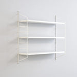 ANDWINT ウォールシェルフ 壁を傷つけない 高さ調節可能 3段式 幅60 木製 DIY ラック 取り付け簡単 賃貸 飾り棚 収納棚 穴あけ不要 石膏ボード 壁付け棚 おしゃれ 北欧 ナチュラル