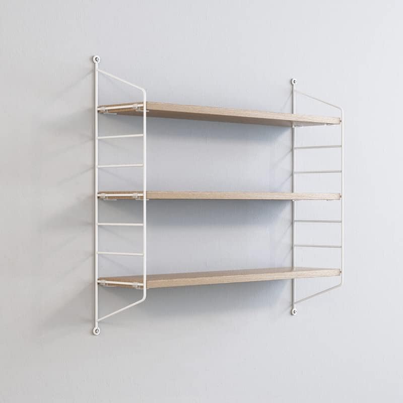 ANDWINT ウォールシェルフ 壁を傷つけない 高さ調節可能 3段式 幅60 木製 DIY ラック 取り付け簡単 賃貸 飾り棚 収納棚 穴あけ不要 石膏ボード 壁付け棚 おしゃれ 北欧 ナチュラル