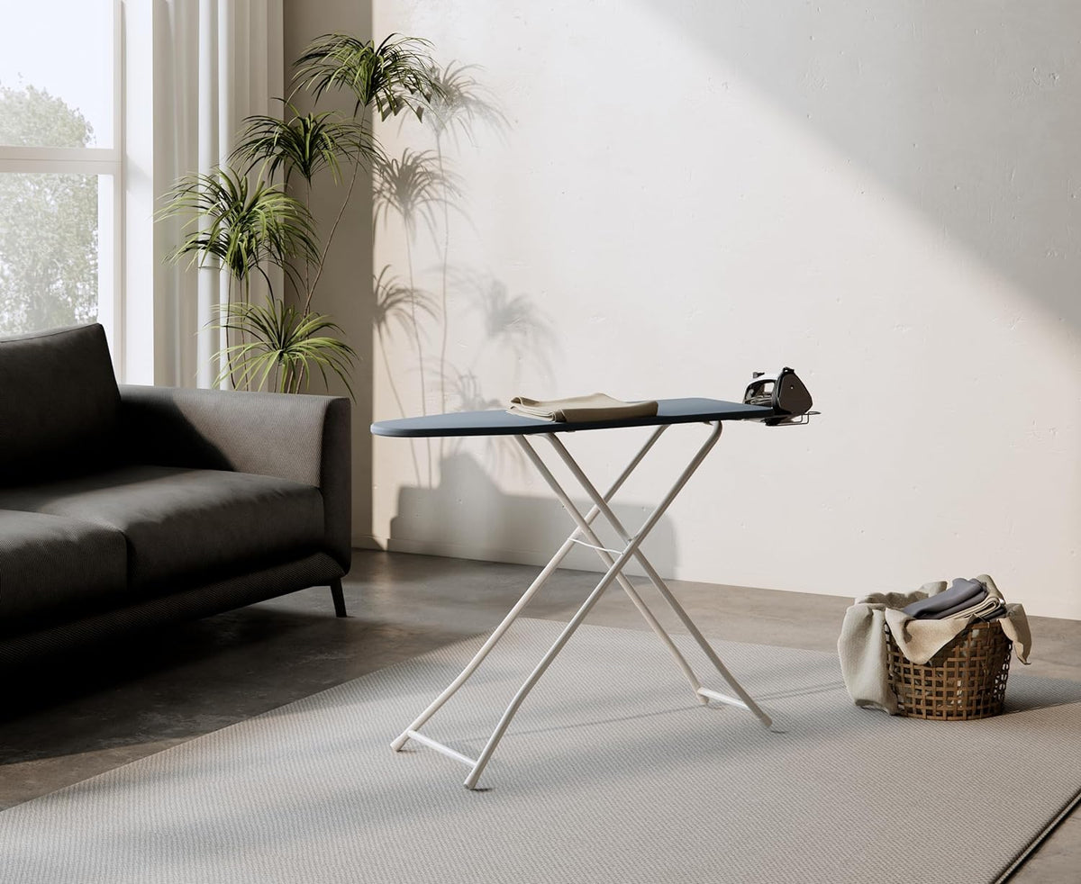 ANDWINT アイロン台 スタンド式 折りたたみ 卓上 高さ調整可能 5段階高さ調節機能 軽量 軽くて丈夫 熱効率で省エネ 幅115×奥行30×高さ78cm グレー