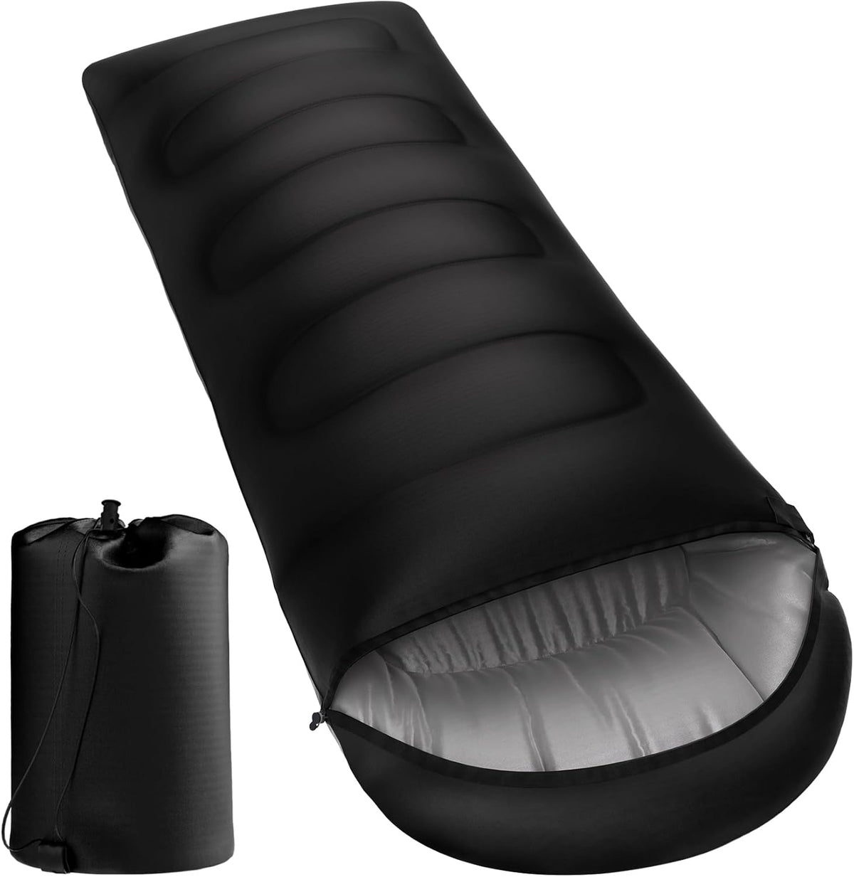 ANDWINT 寝袋 シュラフ封筒型 オールシーズン 車中泊 マット 保温 防水 丸洗い可能 快適温度 軽量 登山 防災用 収納袋付き 1KG