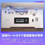 ANDWINT ゲーミングデスク パソコンデスク 幅80 机 配線ホール付き pcデスク 簡単組み立て 作業・ゲーム・学習用 おしゃれ 組立簡単