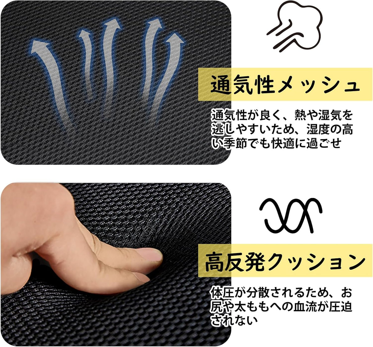 ANDWINT オフィスチェア 椅子 テレワーク 疲れない ヘッドレスト ゲーミングチェア メッシュ 通気性 デスクチェア 人間工学 ワーキングチェア 360度回転 パソコンチェア 無段階昇降 学習/ビジネス/事務 キャスター付き