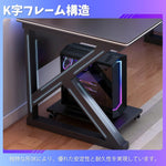 ANDWINT ゲーミングデスク パソコンデスク 幅80 机 配線ホール付き pcデスク 簡単組み立て 作業・ゲーム・学習用 おしゃれ 組立簡単