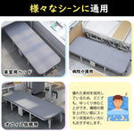ANDWINT 折りたたみベッド ベッド マットレス付き シングル コンパクト収納 四つ折り 簡易ベッド 折りたたみ 組み立て簡単 キャスター付き 軽量