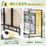 ANDWINT 水切りラック 伸縮式 幅60~100cm調節可能 大容量 多機能収納 フック6枚 皿立て 包丁スタンド まな板立て 箸立て スチール 食器ラック シンク上 水切りラック 流し台 キッチン収納ラック 組立簡単 ブラック