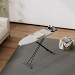 ANDWINT アイロン台 スタンド式 折りたたみ 卓上 高さ調整可能 7段階高さ調節機能 軽量 軽くて丈夫 コンパクトな調節可能な脚と一体型耐熱スチームアイロンレスト付き 熱効率で省エネ 超吸収性 幅120×奥行33×高さ84cm グレー