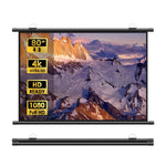 ANDWINT プロジェクター スクリーン 80インチ ホームシアター 吊り下げ 折りたたみ 視野角170° 大画面 壁掛け 投影スクリーン 持ち運び 屋内屋外兼用