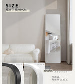 ANDWINT 鏡 ミラー 姿見鏡 全身鏡 立て鏡 幅36.5×高146cm 丸角スタンドミラー 壁掛けスタンディング試着鏡 フルボディミラー ダンスミラー 割れない 立てかけ 地震対策 飛散防止