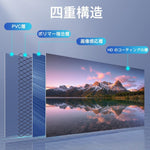 ANDWINT プロジェクター スクリーン 80インチ ホームシアター 吊り下げ 折りたたみ 視野角170° 大画面 壁掛け 投影スクリーン 持ち運び 屋内屋外兼用