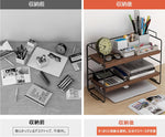 ANDWINT デスク上置棚 本棚 デスクラック 卓上ラック卓上収納 机上ラック 文房具 飾り 小物置き おしゃれ キッチン/寝室/洗面所/事務用/学校/ストレージ用 組み立て簡単 幅37×奥行16.5×高さ24cm