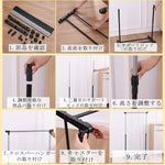 ANDWINT ハンガーラック スリム 頑丈 パイプハンガー キャスター付き 幅80*奥行42*高さ90-160cm さびにくい コートハンガー 高さ調節可能 マット加工 おしゃれ かんたん組み立て シングルタイプ 省スペース 洋服掛け ディスプレイ 物干し 室内干し