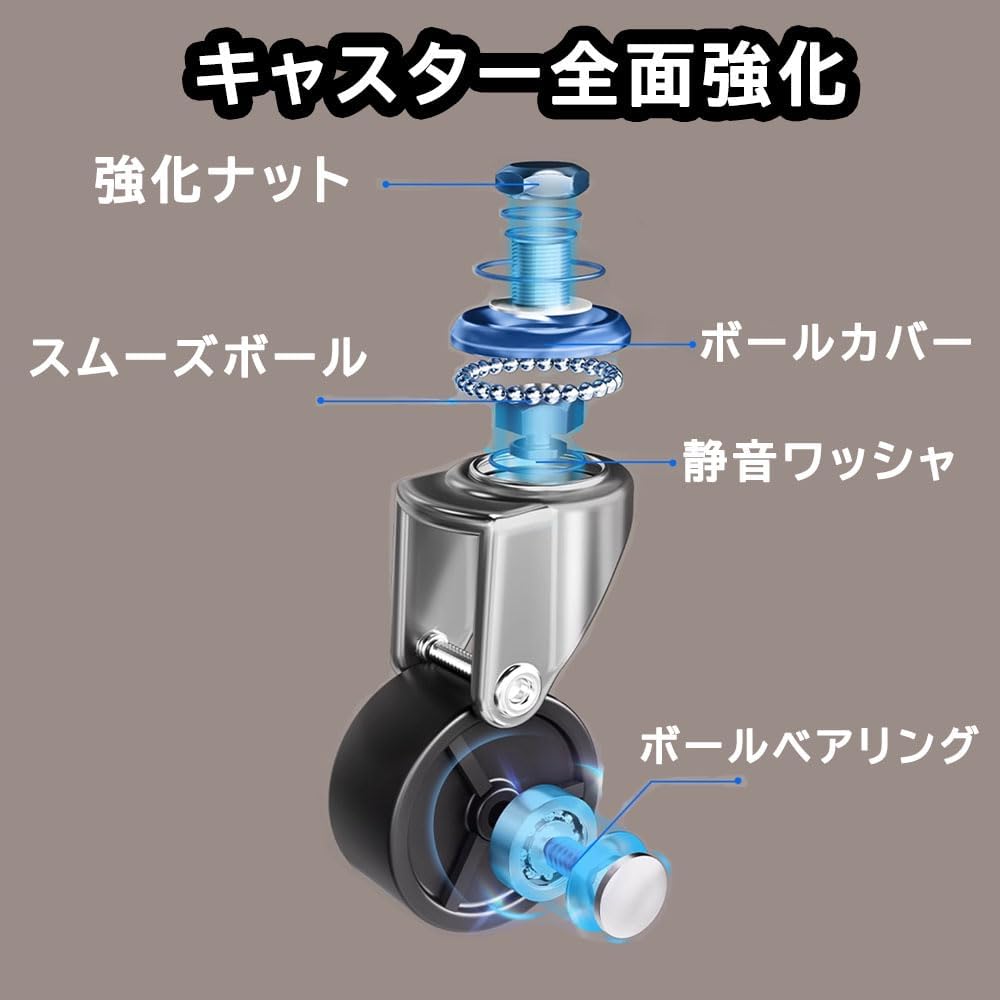 ANDWINT キッチンワゴン 組立不要 3段 折り畳み式 スチールラック 幅46×奥行29.5×高さ87cm バスケットトローリー バスケットラック ハンドル キッチンラック キャスター付き 3段 棚 隙間収納 収納ワゴン 収納カート 収納ラック 移動式