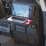 ANDWINT シートバックポケット 車 テーブル 後部座席 折りたたみ式 大容量 キックガード カーシートバックストレージ 多機能 防水防汚 車内収納 簡単設置 吊り下げ 食事 カー用品