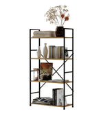 ANDWINT ラック 棚 オープンシェルフ 収納ラック スリム 隙間収納 木製棚板 幅60 スチール 組立品 オーク