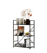 ANDWINT ラック 棚 オープンシェルフ 収納ラック スリム 隙間収納 木製棚板 幅60 スチール 組立品 オーク