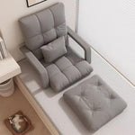 ANDWINT 座椅子 もこふわ クッション付き 柔らかな肌触り フロアチェア 7段階 リクライニング コンパクト 一人掛けソファ ハイバック チェア 椅子 折りたたみ可能 幅約50cm