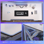 ANDWINT ゲーミングデスク パソコンデスク 幅80 机 配線ホール付き pcデスク 簡単組み立て 作業・ゲーム・学習用 おしゃれ 組立簡単