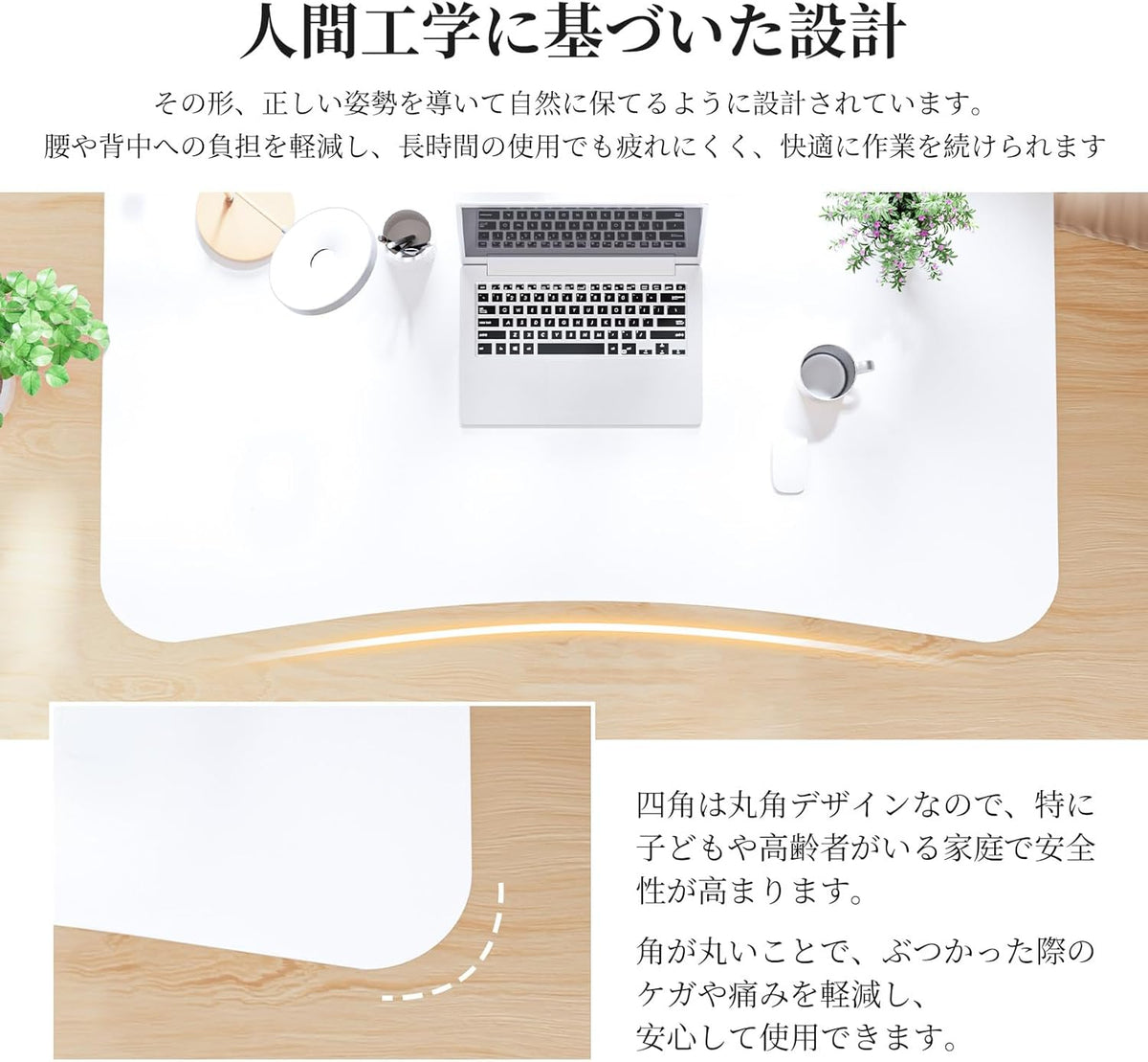 ANDWINT パソコンデスク パソコンラック デスク 机 パソコンデスク 机 勉強机 コンパクトデスク リモートワーク用 テーブル 作業机 組立簡単 シンプル 在宅勤務 PCデスク 化粧台 仕事用
