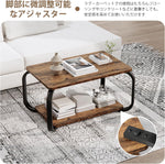 ANDWINT ローテーブル テーブル 幅80*奥行き50*高さ42.5cm センターテーブル コーヒーテーブル R角保護 復古 センターテーブル リビング