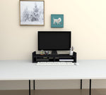 ANDWINT モニター台 2段収納 「人間工学デザイン！姿勢改善」幅50cm モニタースタンド 50ⅹ25ⅹ14 耐荷重40kg パソコンラック キーボード収納 PCラック プリンタ台 卓上 収納 工具不要