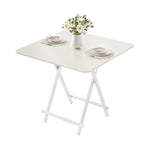 ANDWINT テーブル ダイニングテーブル 折畳みテーブル 幅80×奥行80×高さ74cm 省スペース カフェテーブル コンパクト 食卓 作業台 一人暮らし キッチン アウトドア キャンプ 組み立て不要 木目調 おしゃれ家具