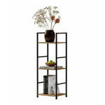 ANDWINT ラック 棚 オープンシェルフ 収納ラック スリム 隙間収納 木製棚板 幅30 スチール 組立品 オーク