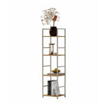 ANDWINT ラック 棚 オープンシェルフ 収納ラック スリム 隙間収納 木製棚板 幅30 スチール 組立品 オーク