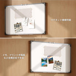 ANDWINT ホワイトボード 壁掛け 無地 マグネットボード ペントレイ脱着可能 マグネット イレーザー マーカー 吊り具 付き ホワイト家庭 学校 オフィス アイデア共有