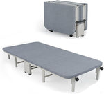 ANDWINT 折りたたみベッド ベッド 長190cm*幅60cm*高24cm 高反発 マットレス付き シングル コンパクト収納 四つ折り 簡易ベッド 折りたたみ 組み立て簡単 キャスター付き 軽量